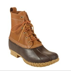 L.L Bean Womens Classic Bean Boots Leather Waterproof High Top Boots Size 8